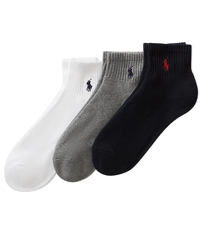 Polo Ralph Lauren Big & Tall Classic Quarter Socks 3-Pack