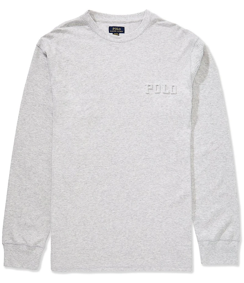 Polo Ralph Lauren Big & Tall Embossed Thermal Crew Neck Sleep Shirt