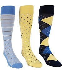 Polo Ralph Lauren Big & Tall Patterned Socks 3-Pack