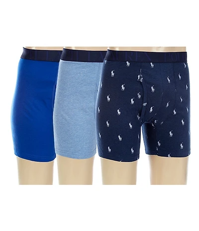Polo Ralph Lauren Big & Tall Stretch Classic Fit Boxer Briefs 3-Pack