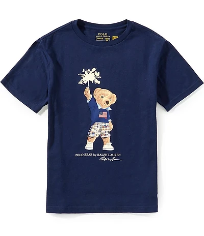 Polo Ralph Lauren Big Boys Short-Sleeve Polo Bear Jersey T-Shirt