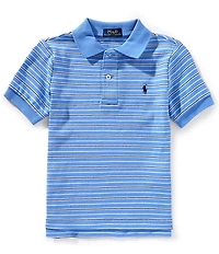 Polo Ralph Lauren Big Boys Short Sleeve Striped Interlock Polo Shirt