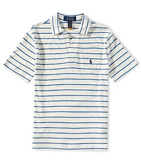 Polo Ralph Lauren Big Boys Short-Sleeve Striped Linen-Blend Polo Shirt