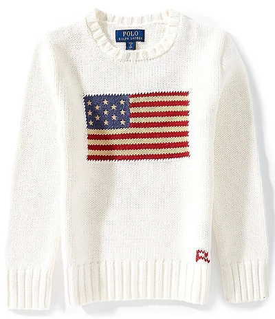 Polo Ralph Lauren Big Boys American Flag Sweater