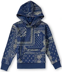 Polo Ralph Lauren Big Boys Long-Sleeve Bandanna-Print French Terry Hoodie