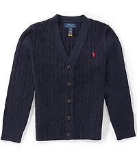 Polo Ralph Lauren Big Boys Long Sleeve Cable Knit Cardigan