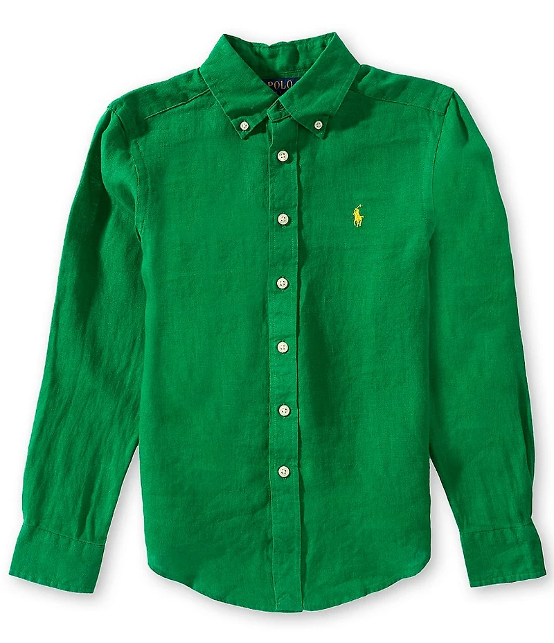 Polo Ralph Lauren Big Boys Long-Sleeve Linen Shirt