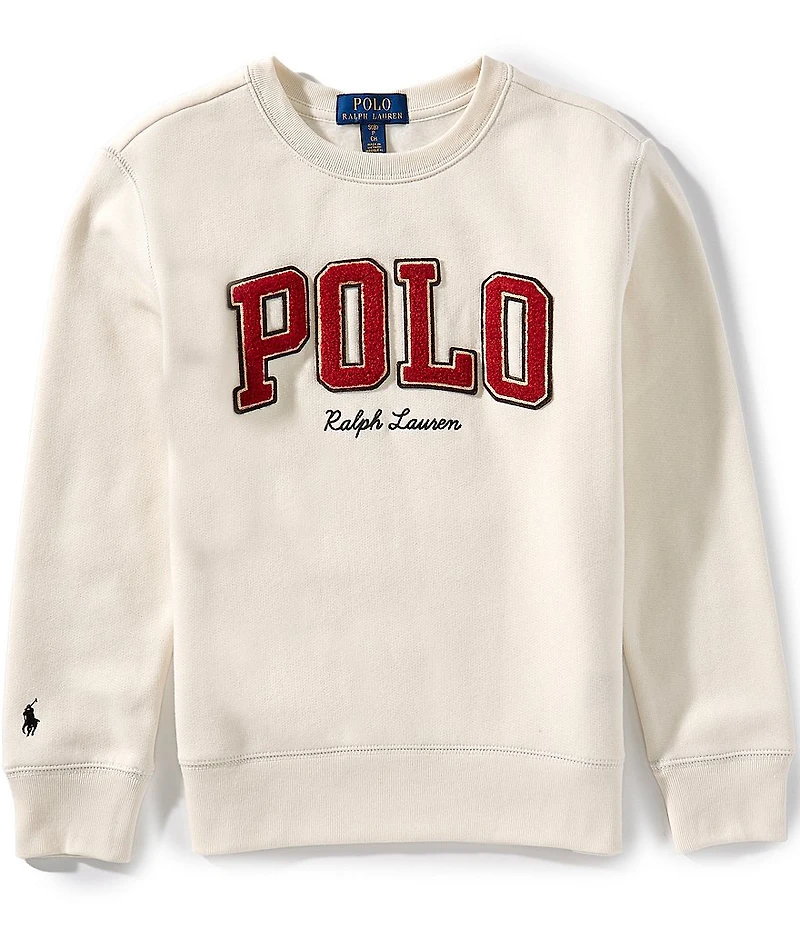 Polo Ralph Lauren Big Boys Long-Sleeve Logo Fleece Sweatshirt