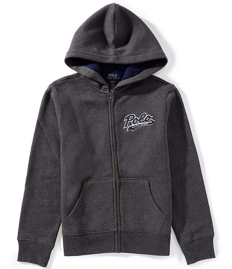 Polo Ralph Lauren Big Boys Long-Sleeve Logo Hooded Fleece Jacket