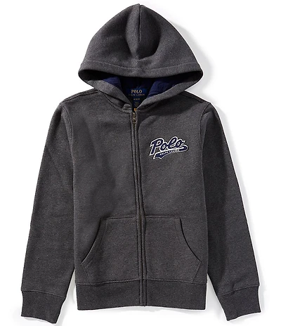 Polo Ralph Lauren Big Boys Long-Sleeve Logo Hooded Fleece Jacket