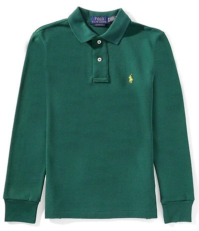 Polo Ralph Lauren Big Boys Long Sleeve Mesh Polo Shirt