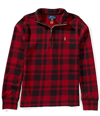 Polo Ralph Lauren Big Boys Long Sleeve Plaid Interlock Pullover