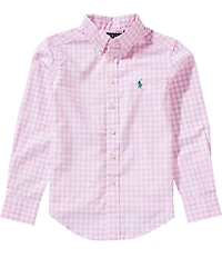 Polo Ralph Lauren Big Boys Long-Sleeve Plaid Poplin Shirt