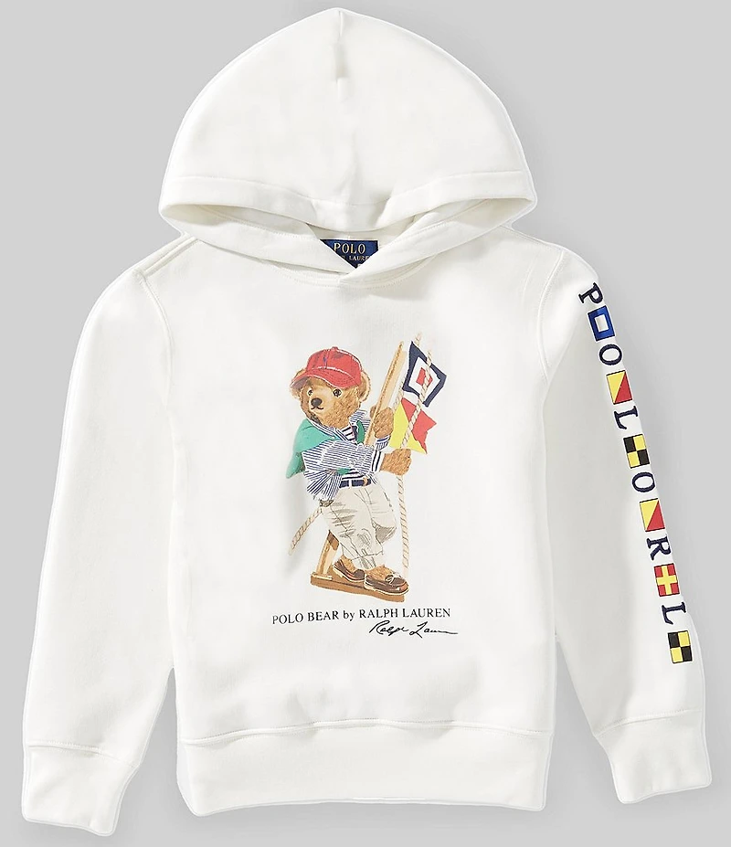 Polo Ralph Lauren Big Boys Long-Sleeve Polo Bear Fleece Hoodie