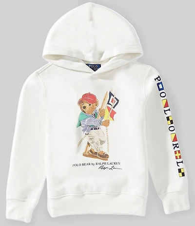 Polo Ralph Lauren Big Boys Long-Sleeve Polo Bear Fleece Hoodie