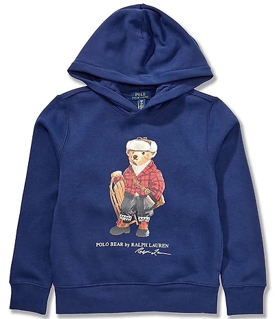 Polo Ralph Lauren Big Boys Long-Sleeve Polo Bear Fleece Hoodie