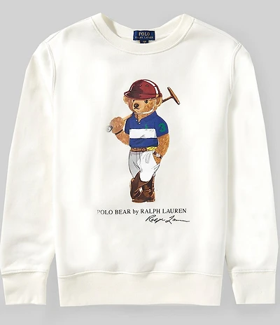 Polo Ralph Lauren Big Boys Long-Sleeve Polo Bear Fleece Sweatshirt