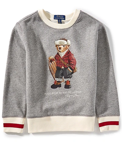 Polo Ralph Lauren Big Boys Long-Sleeve Polo Bear Fleece Sweatshirt