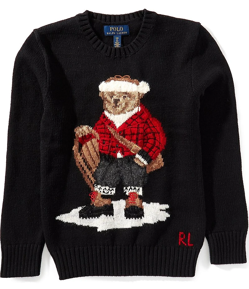 Polo Ralph Lauren Big Boys Long-Sleeve Polo Bear Sweater