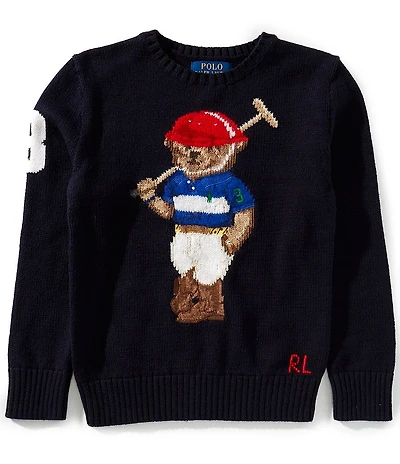 Polo Ralph Lauren Big Boys Long-Sleeve Polo Bear Sweater
