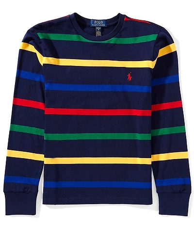 Polo Ralph Lauren Big Boys Long-Sleeve Striped Jersey T-Shirt