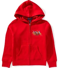 Polo Ralph Lauren Big Boys Long-Sleeve Triple-Pony Fleece Hooded Jacket