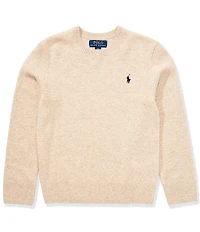 Polo Ralph Lauren Big Boys Long-Sleeve Wool Sweater