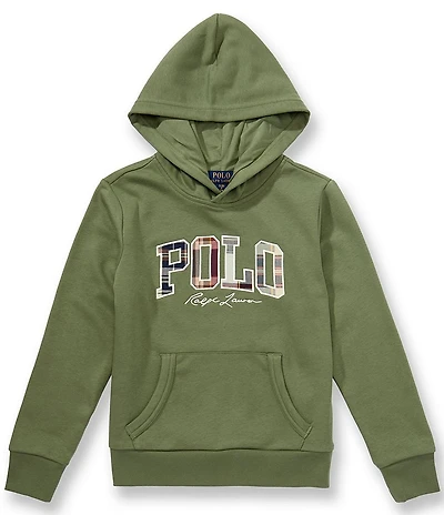 Polo Ralph Lauren Big Boys Madras Logo French Terry Hoodie