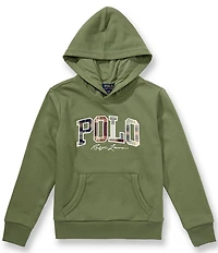 Polo Ralph Lauren Big Boys Madras Logo French Terry Hoodie