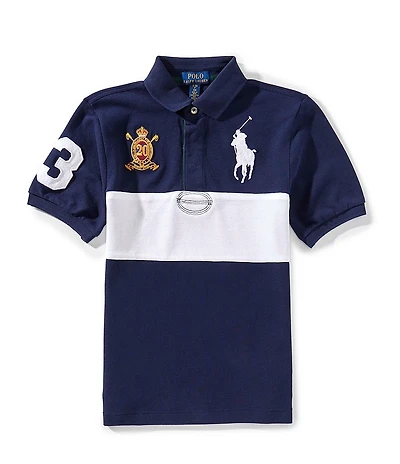 Polo Ralph Lauren Big Boys Short-Sleeve Big Pony 20th Anniversary Crest Polo Shirt