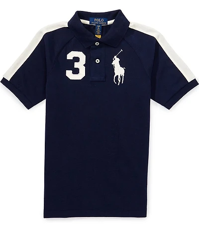 Polo Ralph Lauren Big Boys Short Sleeve Big Pony Cotton Mesh Polo Shirt