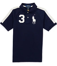 Polo Ralph Lauren Big Boys Short Sleeve Big Pony Cotton Mesh Polo Shirt
