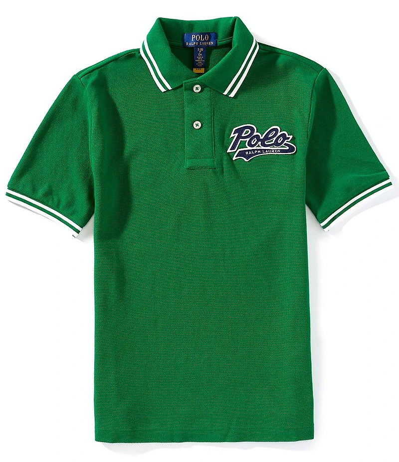 Polo Ralph Lauren Big Boys Short-Sleeve Logo Mesh Polo Shirt