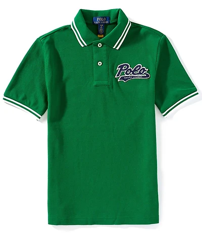 Polo Ralph Lauren Big Boys Short-Sleeve Logo Mesh Polo Shirt