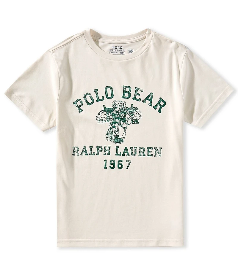 Polo Ralph Lauren Big Boys Short-Sleeve Polo Bear Jersey T-Shirt