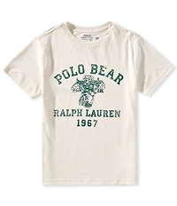 Polo Ralph Lauren Big Boys Short-Sleeve Polo Bear Jersey T-Shirt