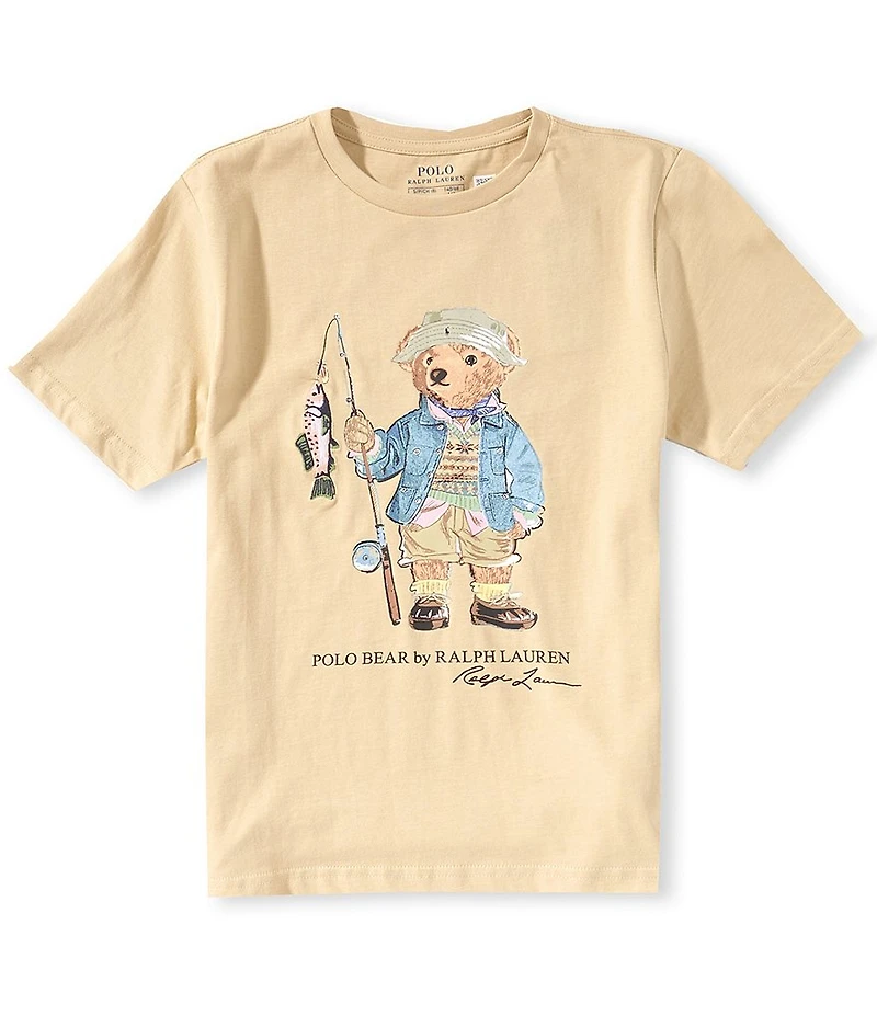 Polo Ralph Lauren Big Boys Short-Sleeve Polo Bear Jersey T-Shirt