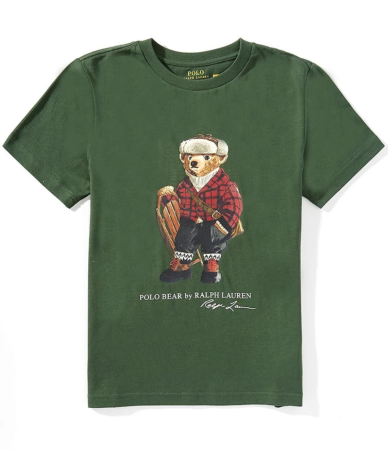 Polo Ralph Lauren Big Boys Short-Sleeve Polo Bear Jersey T-Shirt