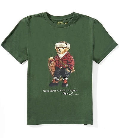 Polo Ralph Lauren Big Boys Short-Sleeve Polo Bear Jersey T-Shirt