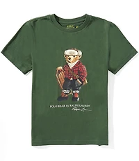 Polo Ralph Lauren Big Boys Short-Sleeve Polo Bear Jersey T-Shirt