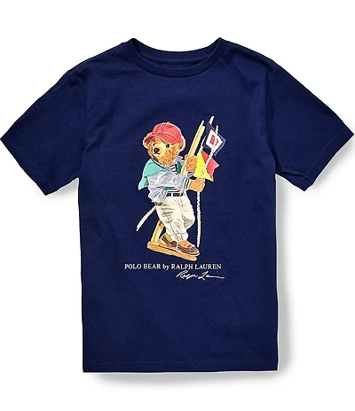 Polo Ralph Lauren Big Boys Short Sleeve Polo Bear Jersey T-Shirt