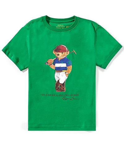 Polo Ralph Lauren Big Boys Short-Sleeve Polo Bear Jersey T-Shirt