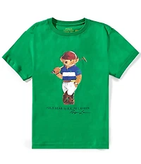 Polo Ralph Lauren Big Boys Short-Sleeve Polo Bear Jersey T-Shirt