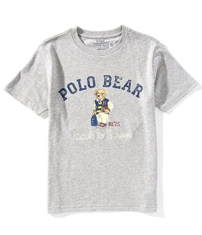 Polo Ralph Lauren Big Boys Short-Sleeve Polo Bear Jersey T-Shirt