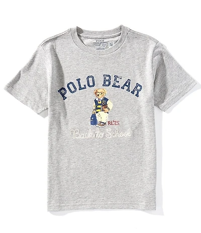 Polo Ralph Lauren Big Boys Short-Sleeve Polo Bear Jersey T-Shirt