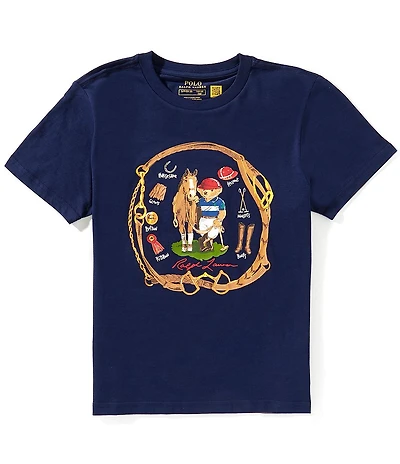 Polo Ralph Lauren Big Boys Short-Sleeve Polo Bear Jersey T-Shirt