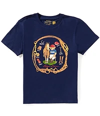 Polo Ralph Lauren Big Boys Short-Sleeve Polo Bear Jersey T-Shirt