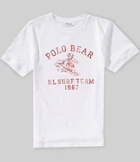 Polo Ralph Lauren Big Boys Short Sleeve Polo Bear Surf Team 1967 Jersey T-Shirt