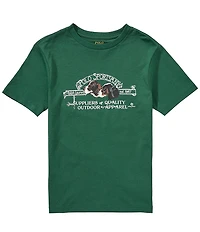 Polo Ralph Lauren Big Boys Short Sleeve Polo Sportsman Jersey T-Shirt