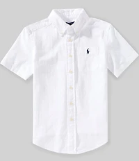 Polo Ralph Lauren Big Boys Short-Sleeve Seersucker Shirt